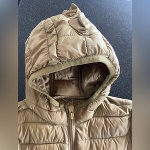 GAP Kids Brown Hooded Puffer Jacket 2T